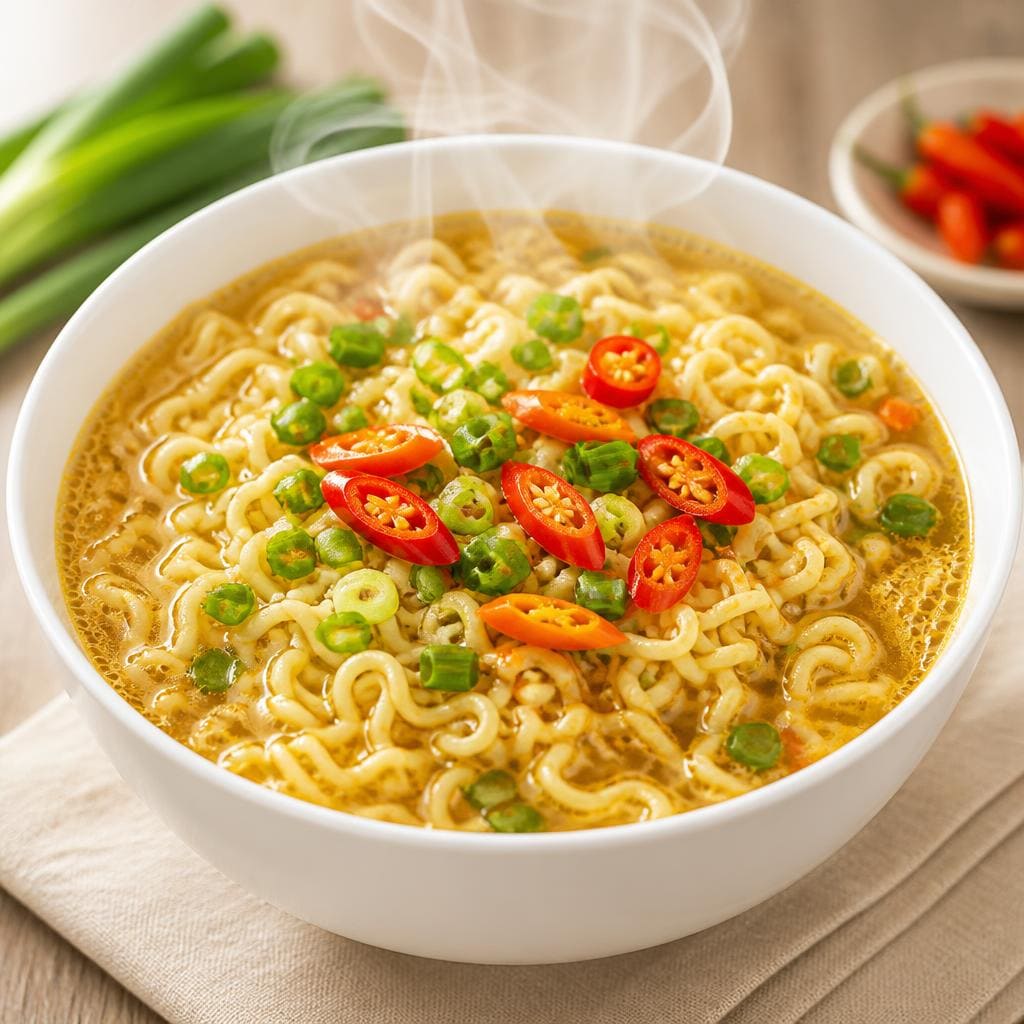 Indomie Rebus dari Menu Tujuh Satu Kopi
